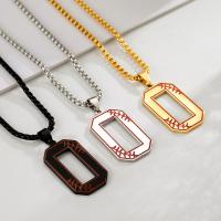 Stainless Steel Jewelry Necklace 304 Stainless Steel Number 0 plated fashion jewelry & for man & enamel nickel lead & cadmium free Length Approx 60 cm Sold By PC