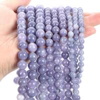 Gemstone Smycken Pärlor, Lavender, Rund, DIY & olika storlek för val, purpur, Såld Per Ca 40 cm Strand