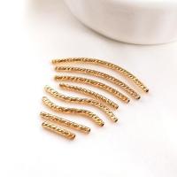 Brass Tube Beads real gold plated DIY  gold Sold By PC