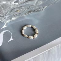 Finger Ring Jewelry Seedbead with Plastic Pearl fashion jewelry nickel lead & cadmium free Sold By PC