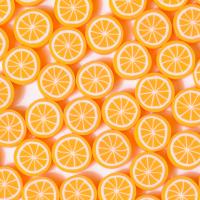Abalorios de FIMO, Arcilla polimero, Naranja, Bricolaje, naranja, 10mm, aproximado 1000PCs/Bolsa, Vendido por Bolsa