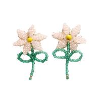 Hair Accessories DIY Findings Glass Seed Beads Flower Sold By PC