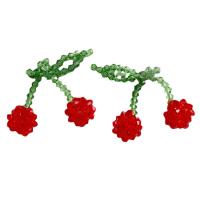 Hair Accessories DIY Findings, Glass Seed Beads, Cherry, more colors for choice, 45x40mm, Sold By PC