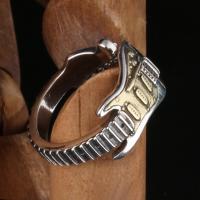 Messing ringen, Verstelbare & mode sieraden, nikkel, lood en cadmium vrij, Maat:7, Verkocht door PC