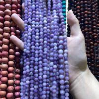 Gemstone Jewelry Beads Purple Stone Round DIY purple Sold Per Approx 38 cm Strand
