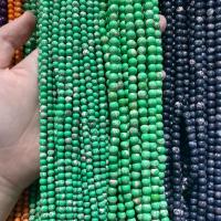 Perline in agata verde naturale, Cerchio, DIY & formato differente per scelta, verde, Venduto per Appross. 38 cm filo