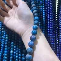 Lapis Lazuli Beads, Ronde, DIY & verschillende grootte voor keus, blauw, Per verkocht Ca 38 cm Strand