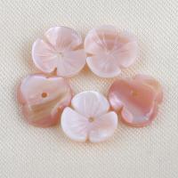 Coirníní Nádúrtha Pink Shell, Flower, DIY, bándearg, 9.80x2.50mm, Díolta De réir PC