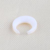 Natural White Shell Pendants, Moon, DIY & no hole, white, 10x10x2mm, Sold By PC