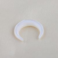 Perles en coquillage blanc naturel, coquille blanche, lune, DIY, blanc, 20.10x18.40x3.60mm, Vendu par PC