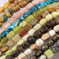 Gemstone smykker perler, Natursten, poleret, du kan DIY & forskellige materialer til valg, flere farver til valg, Ca. 55pc'er/Strand, Solgt Per Ca. 33 cm Strand
