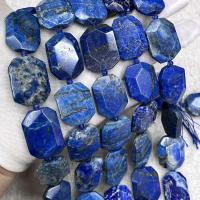 Lapis Lazuli Beads, Veelhoek, DIY & gefacetteerde, azuursteen, 23x30mm, Per verkocht Ca 38 cm Strand