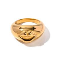 ステンレス鋼の指環, 304ステンレススチール, 18Kゴールドメッキ, ファッションジュエリー & 異なるサイズの選択 & 女性用, 金色, 売り手 パソコン