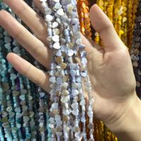 Prirodni Slatkovodni Shell perle, Srce, možete DIY, više boja za izbor, 6mm, Približno 50računala/Strand, Prodano Per Približno 38 cm Strand