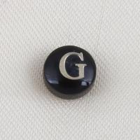 Perles de coquillage noire, coquille noire, DIY, noire, 7.90x4.60mm, 10PC/sac, Vendu par sac