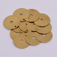 Hollow Brass Pendants Flat Round DIY original color nickel lead & cadmium free Approx Sold By Bag