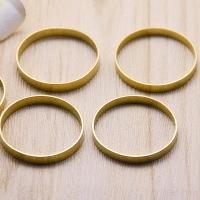 Brass Zárt Jump Ring, Sárgaréz, Fánk, DIY, az eredeti szín, nikkel, ólom és kadmium mentes, 35x0.80mm, Kb 100PC-k/Bag, Által értékesített Bag