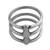 Stainless Steel Finger Ring 304 Stainless Steel fashion jewelry & Unisex ring thickness 17.5mm Sold By PC