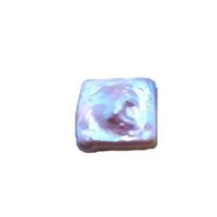 Nėra Hole Kultūringas gėlavandenių perlų karoliukai, Gėlo vandens perlų, Aikštė, Pasidaryk pats & ne skylė, baltas, Length about 11-12mm, Pardavė PC