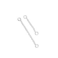 925 Sterling Silver Earring Drop Findings plated DIY silver color Sold By PC
