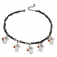 Acrylic Necklace with Zinc Alloy plated Halloween Jewelry Gift & for woman Length Approx 16.9-17.7 Inch Sold By PC