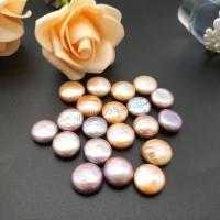 Žádné díry kultivované sladkovodní perle, Sladkovodní Pearl, Mince, DIY & různé velikosti pro výběr & bez otvoru, více barev na výběr, Prodáno za Cca 38 cm Strand