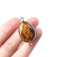 Gemstone Pendants Jewelry with Brass Oval plated DIY Sold By PC