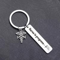 Stainless Steel Key Clasp 304 Stainless Steel fashion jewelry nickel lead & cadmium free Diameter of a mm Pendant x50mm Sold By PC
