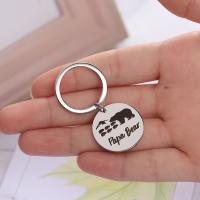 Stainless Steel Key Clasp 304 Stainless Steel fashion jewelry nickel lead & cadmium free Ring mm Sold By PC