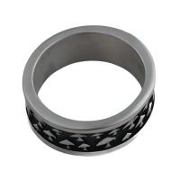 Ruostumaton teräs sormen sormus, 304 Stainless Steel, muoti korut & Unisex & erikokoisia valinnalle, ring thickness 7.5mm, Myymät PC