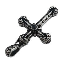 Stainless Steel Cross Pendants 304 Stainless Steel fashion jewelry & Unisex Approx 10.5*6.5mm Sold By PC