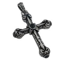 Nehrđajućeg čelika križa Privjesci, 304 nehrđajućeg čelika, modni nakit & bez spolne razlike, 97.50x51mm, Rupa:Približno 7*13mm, Prodano By PC