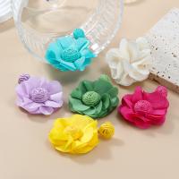 Earring Jewelry Cloth with Rafidah Grass Flower handmade fashion jewelry & for woman Sold By Pair