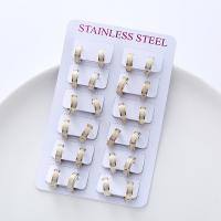 Stainless Steel Lever Terug Earring, 304 roestvrij staal, plated, uniseks, meer kleuren voor de keuze, 4x11mm, Verkocht door Stel