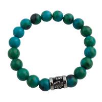 Fashion Turquoise Bracelets Phoenix Turquoise with 304 Stainless Steel fashion jewelry & Unisex 10.50mm Sold Per Approx 8.27 Inch Strand
