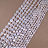Keishi ferskvandskulturperle Beads, Ferskvandsperle, du kan DIY & forskellig størrelse for valg, hvid, Solgt Per Ca. 35-39 cm Strand