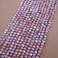 Keishi ferskvandskulturperle Beads, Ferskvandsperle, du kan DIY, lilla, Length about 4-5mm, Solgt Per Ca. 38 cm Strand