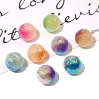 Akryl smykker perler, Runde, du kan DIY, flere farver til valg, 16mm, Hole:Ca. 1mm, 4pc'er/Bag, Solgt af Bag