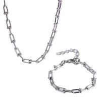 Stainless Steel smycken Ställer, 304 rostfritt stål, plated, olika stilar för val & för kvinna, fler färger för val, Säljs av PC