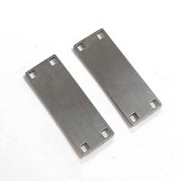 Stainless Steel Connector 304 Stainless Steel Rectangle polished DIY & 2/2 loop original color nickel lead & cadmium free Sold By PC