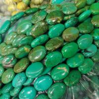Turkis perler, Naturlig Turkis, Flad Oval, du kan DIY, flere farver til valg, 17x21mm, Ca. 16pc'er/Strand, Solgt af Strand