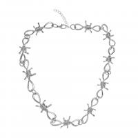 Zinc Alloy smykker halskæde, mode smykker & for mennesket, nikkel, bly & cadmium fri, Solgt Per Ca. 19.29 inch Strand