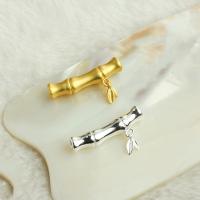 Brass Tube Beads Bamboo plated DIY Sold By PC