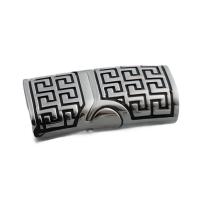 Stainless Steel Magnetic Clasp, 304 Stainless Steel, DIY, original color, 25.50x13mm, Hole:Approx 11x5mm, 10PCs/Lot, Sold By Lot