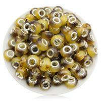 Gyanta European gyöngyök, multifunkcionális & DIY, több színt a választás, nikkel, ólom és kadmium mentes, Bead size:8x13mm,5mm, Kb 100PC-k/Lot, Által értékesített Lot
