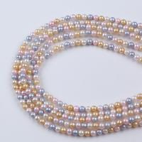 Kulaté kultivované sladkovodní perle, Sladkovodní Pearl, Kolo, DIY & různé velikosti pro výběr, multi-barevný, Prodáno za Cca 36 cm Strand
