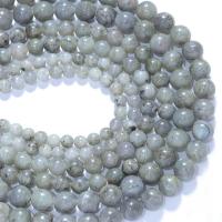 Labradorite perle, Krug, uglađen, možete DIY & različite veličine za izbor, miješana boja, Prodano Per Približno 38 cm Strand