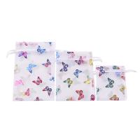 Jewelry Pouches Bags Organza Butterfly Sold By PC