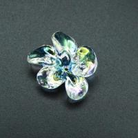 Transparente Acryl-Perlen, Acryl, Blume, DIY, klar, 21x25mm, 10PCs/Tasche, verkauft von Tasche