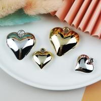 Acrylic Pendants Heart plated DIY Sold By PC